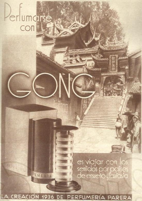 LAMINA 34784: Publicidad del perfume Gong