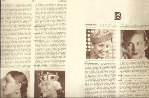 LAMINA 34787: Vilma Banky, George Barbier, Lyda Baarova y Olga Baclanova