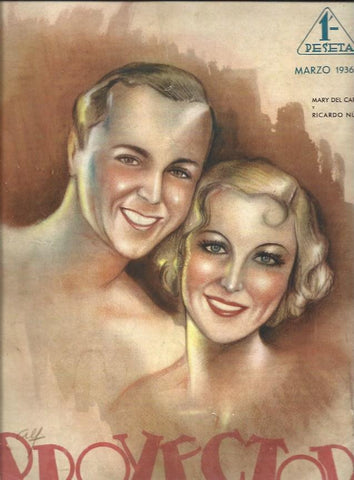 LAMINA 34902: Portada Proyector con Mary del Carmen y Ricardo Nuñez