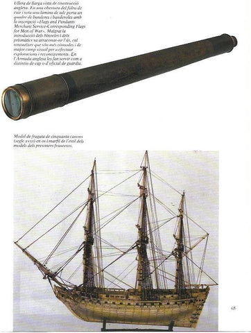 LAMINA 34968: Modelo de fragata de 50 cañones 