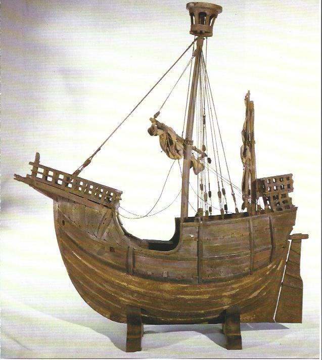 LAMINA 34962: Reproduccion de nave medieval