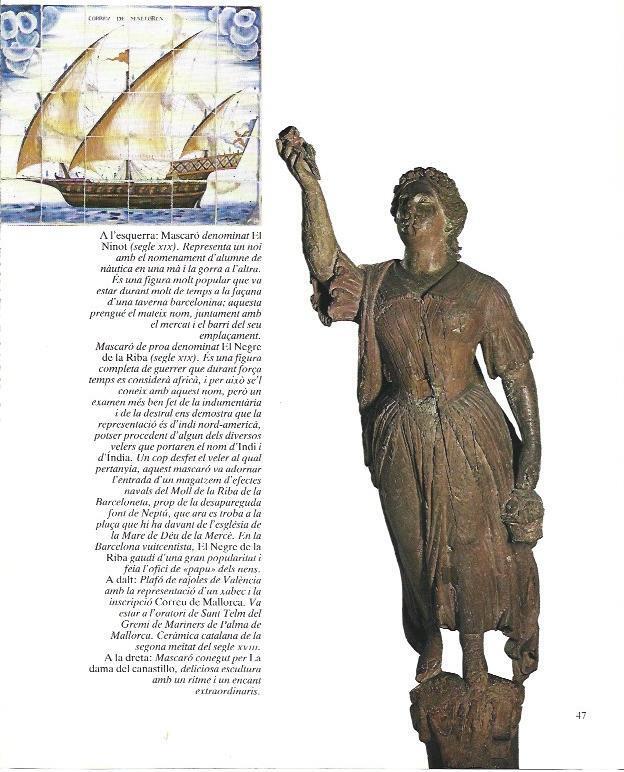 LAMINA 34959: Mascaron de Proa llamado El Negre de la Riba