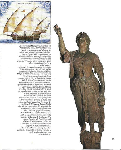 LAMINA 34959: Mascaron de Proa llamado El Negre de la Riba