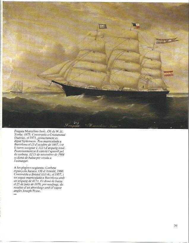 LAMINA 34955: Fragata Marcelino Jane, por W. H. Yorke