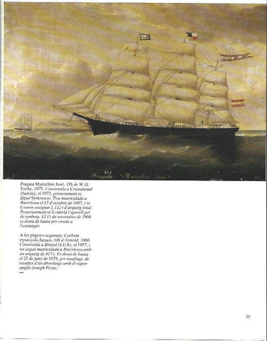 LAMINA 34955: Fragata Marcelino Jane, por W. H. Yorke