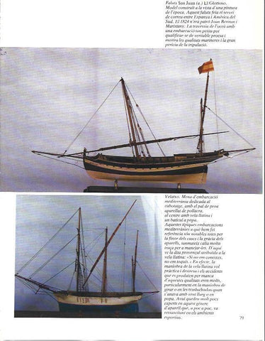 LAMINA 34975: Falutx Sant Joan y embarcacion de cabotaje mediterranea