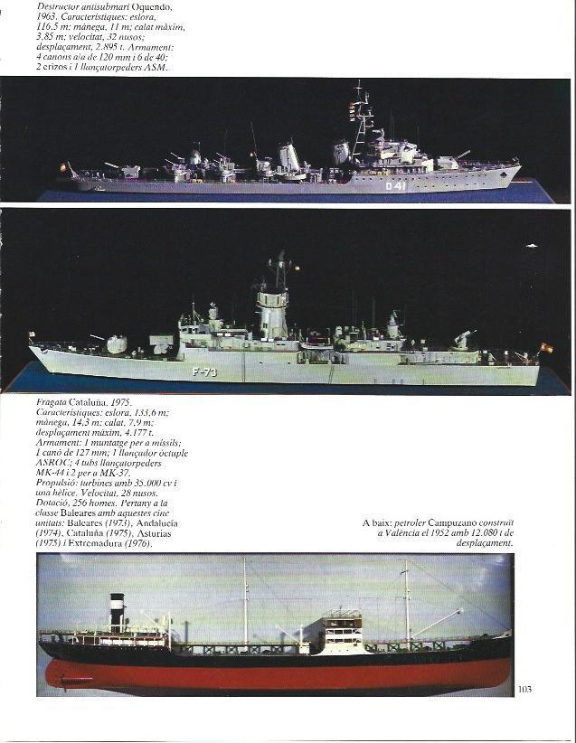 LAMINA 34987: Fragata Cataluña de 1975 y petrolero Campuzano