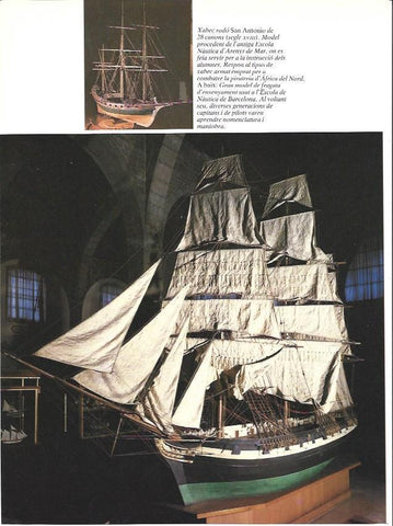 LAMINA 34951: Frgata de la Escuela Nautica de Barcelona