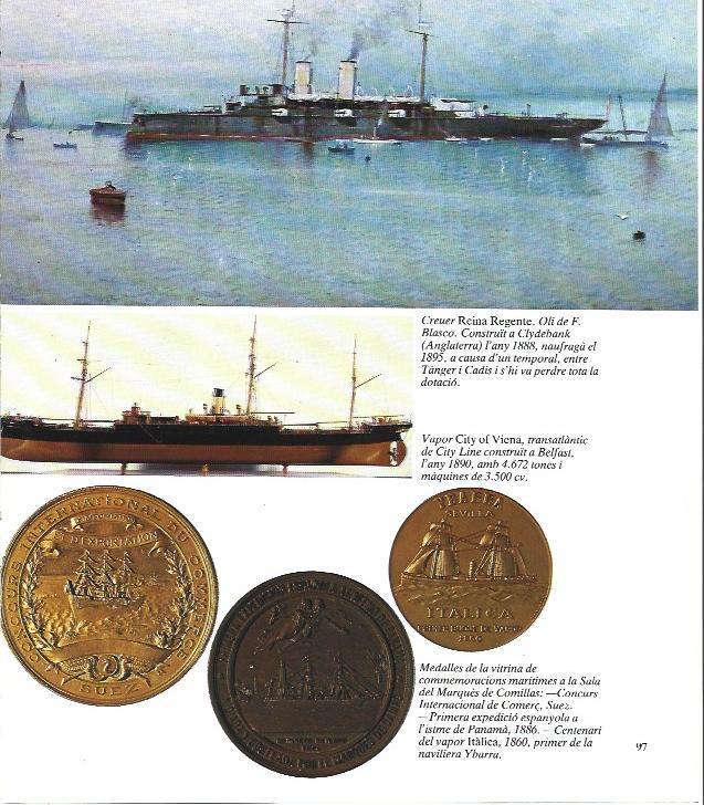 LAMINA 34984: Crucero Reina Regente, por F. Blasco