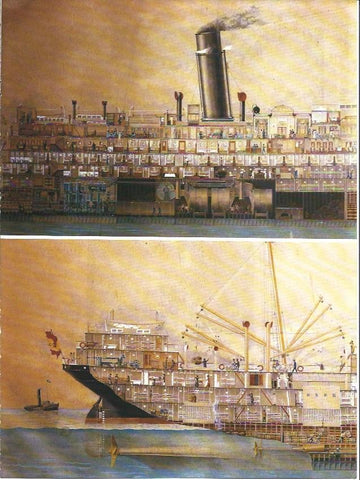 LAMINA 34985: Dibujos del vapor correo Reina Victoria Eugenia