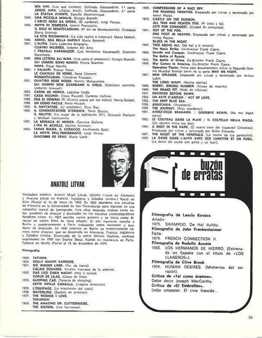 LAMINA 34922: Filmografia de Anatole Litvak