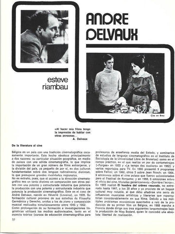LAMINA 34918: Andre Delvaux