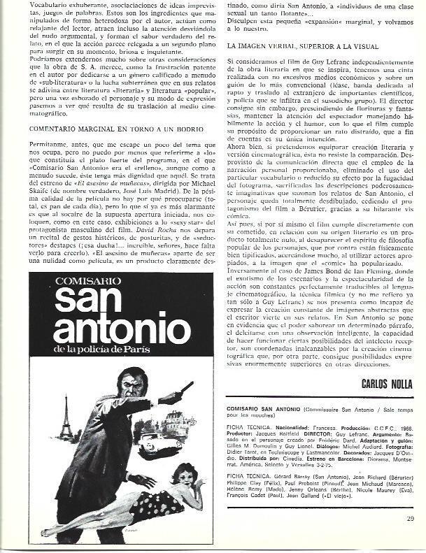 LAMINA 34917: Ficha de Comisario San Antonio