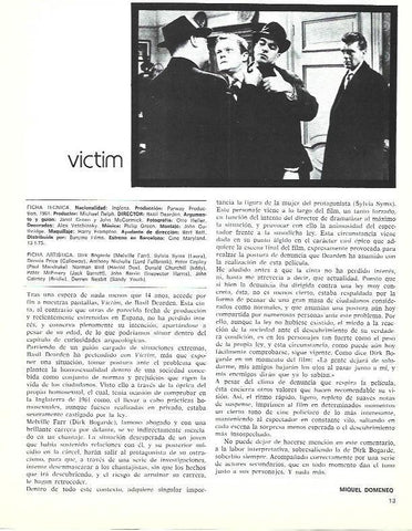 LAMINA 34909: Escena y ficha de Victim