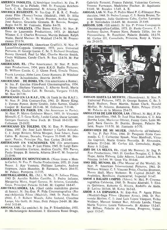 LAMINA 34913: Lista de peliculas