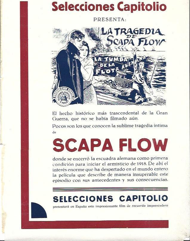 LAMINA 34927: Publicidad Scapa Flow de Selecciones Capitolio