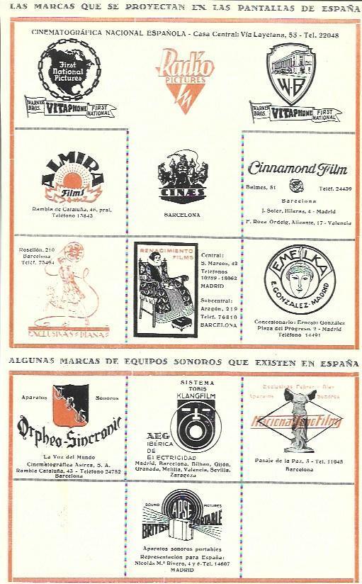 LAMINA 34938: Publicidad de marcas relacionadas con el cine