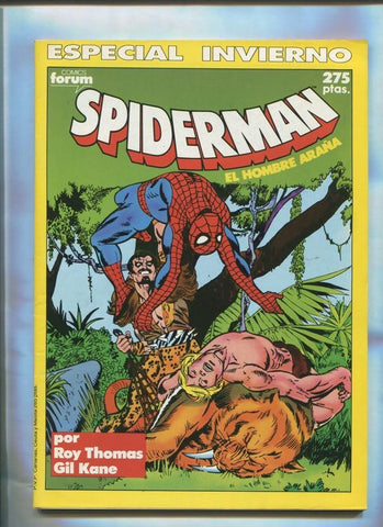 Planeta: Spiderman especial invierno 1990: Internate en tierra salvaje