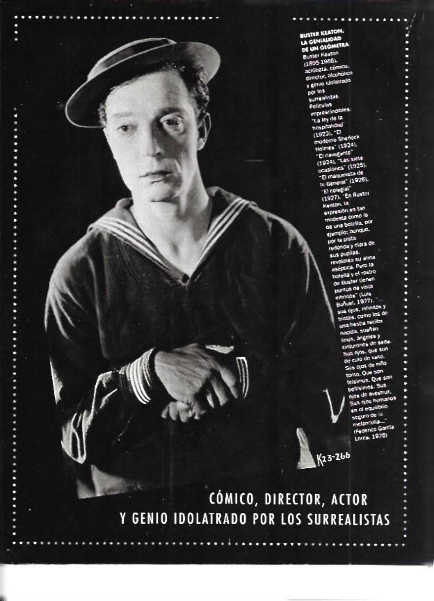 LAMINA 35265: Buster Keaton en El Navegante