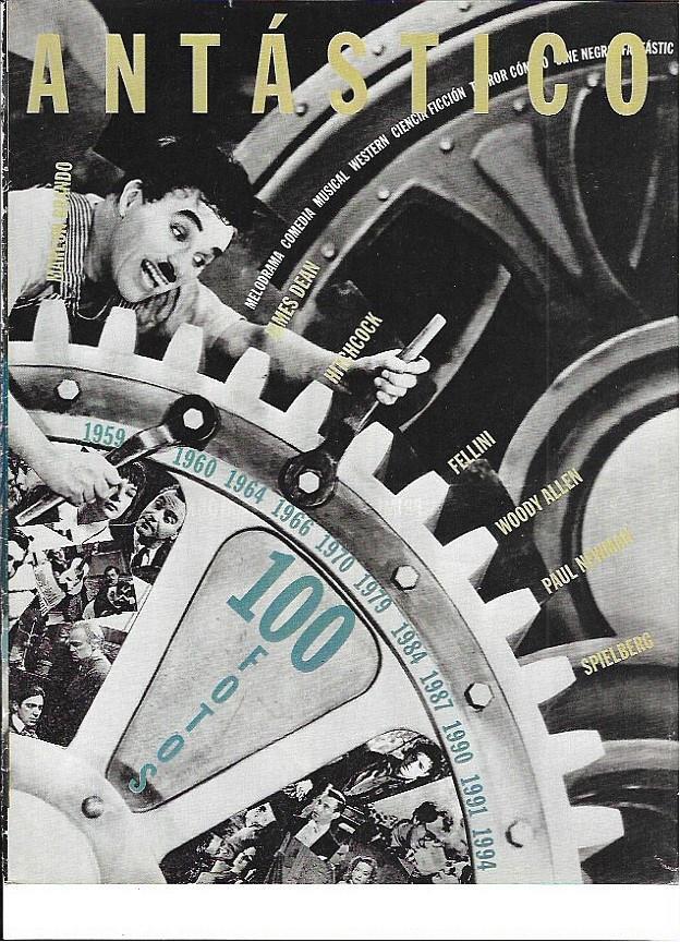 LAMINA 35262: Charles Chaplin sobre engranajes gigantes