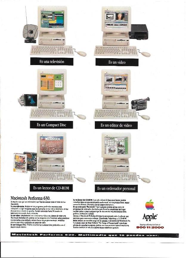 LAMINA 35258: Publicidad de Apple Macintosh Performa 360