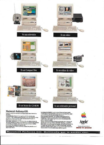 LAMINA 35258: Publicidad de Apple Macintosh Performa 360