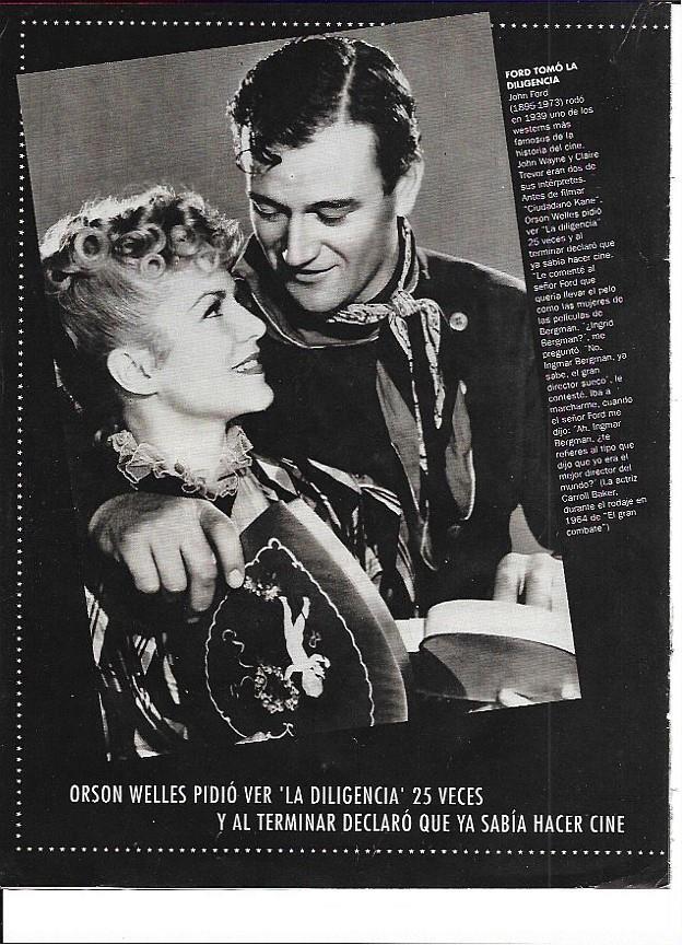 LAMINA 35253: John Wayne y Claire Trevor en La Diligencia