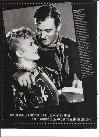LAMINA 35253: John Wayne y Claire Trevor en La Diligencia