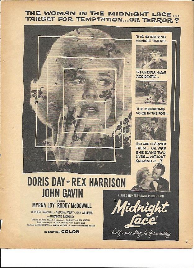 LAMINA 35290: Cartel del film Midnight Lace 
