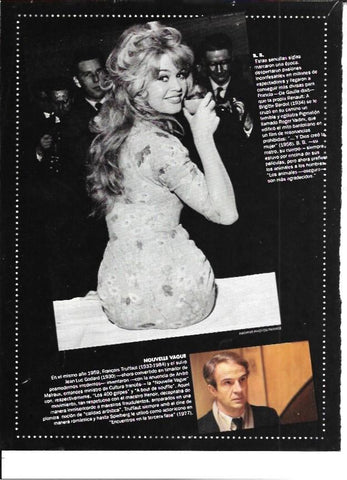 LAMINA 35281: Brigitte Bardot sonriente con una copa 