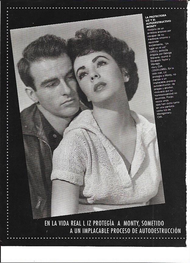 LAMINA 35277: Liz Taylor con Montgomery Clift
