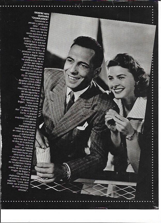 LAMINA 35273: Ingrid Bergman y Humphrey Bogart 