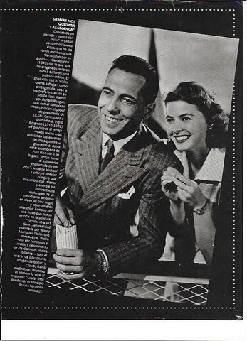 LAMINA 35273: Ingrid Bergman y Humphrey Bogart 