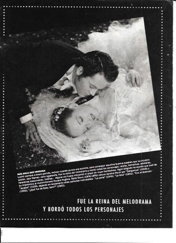 LAMINA 35248: Bette Davis tumbada