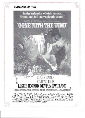 LAMINA 35215: Cartel de Gone With The Wind edicion souvenir