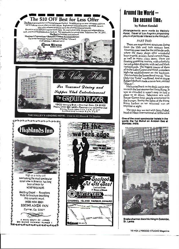 LAMINA 35214: Propaganda de varios hoteles como Casa Sirena, The Valley Hilton...