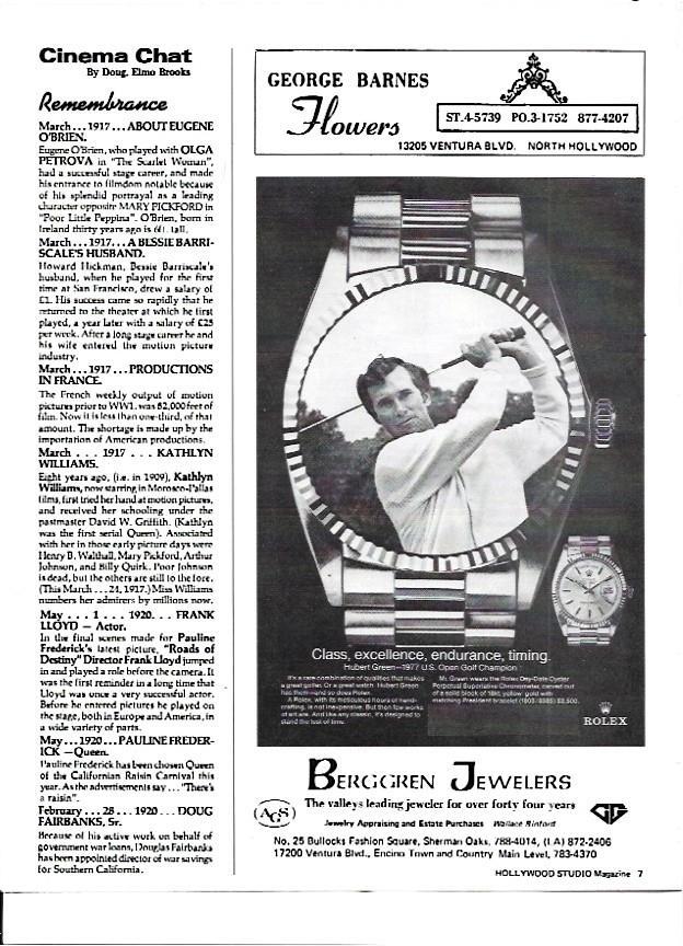 LAMINA 35212: Publicidad de Rolex con Hubert Green