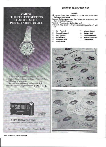 LAMINA 35208: Publicidad de relojes Omega