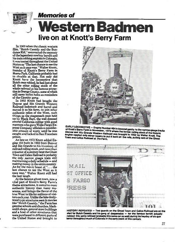 LAMINA 35236: Locomotora 464 en la granja Knotts Berry