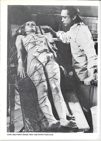 LAMINA 35370: Escena de Frankenstein dirigida por Andy Warhol
