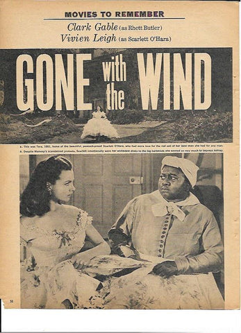 LAMINA 35313: Hattie McDaniel y Vivien Leigh en una escena de Gone with the Wind