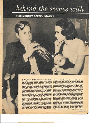 LAMINA 35310: Robert Wagner y Natalie Wood en una escena de All the Fine Young Cannibals