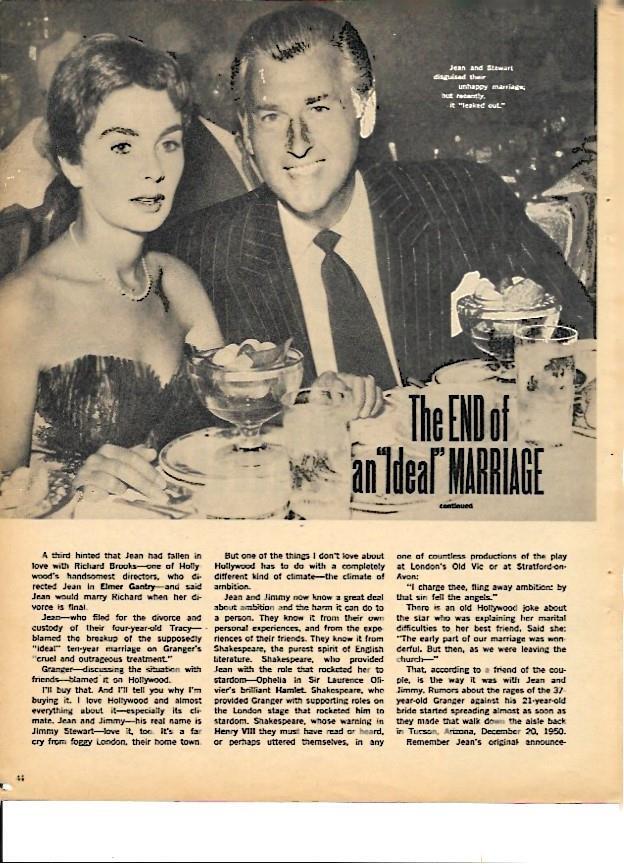 LAMINA 35307: Jean Simmons y Stewart Granger comiendo juntos