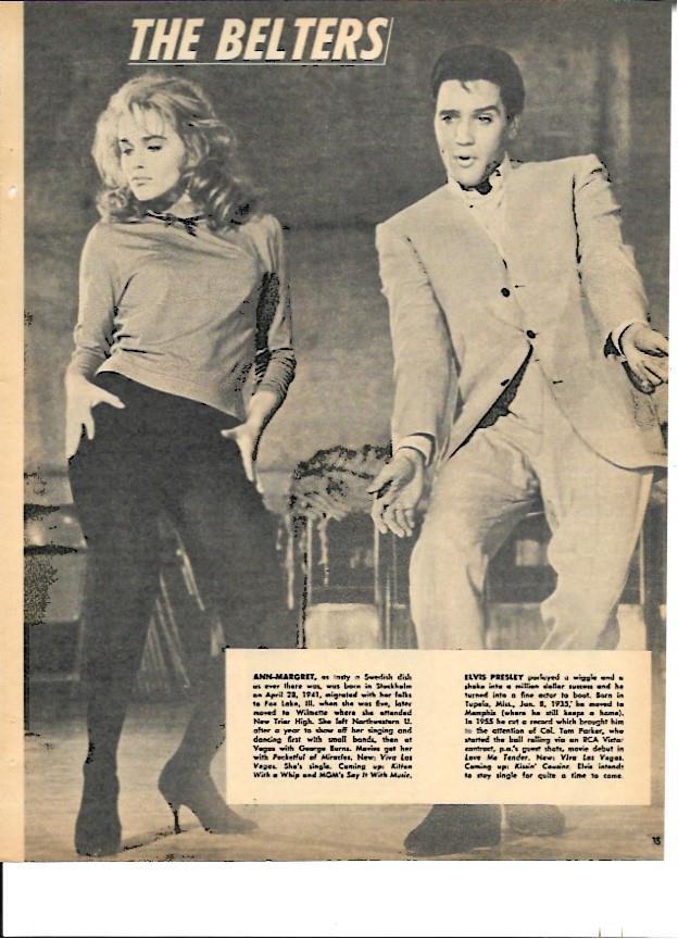 LAMINA 35343: Ann Margaret y Elvis Presley bailando
