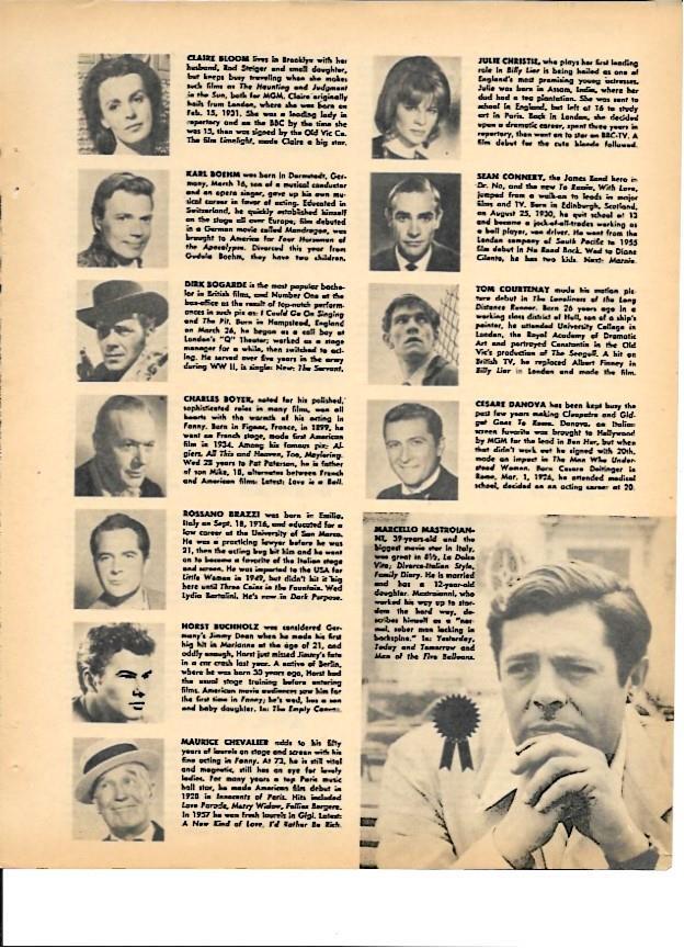 LAMINA 35340: Ganadores de los Oscars entre ellos Claire Bloom, Sean Connery y Marcello Mastroianni