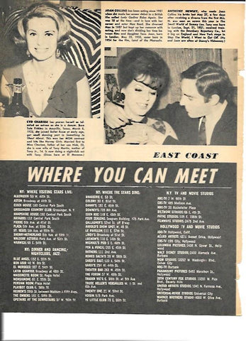 LAMINA 35332: Cyd Charisse , Joan Collins y Anthony Newley