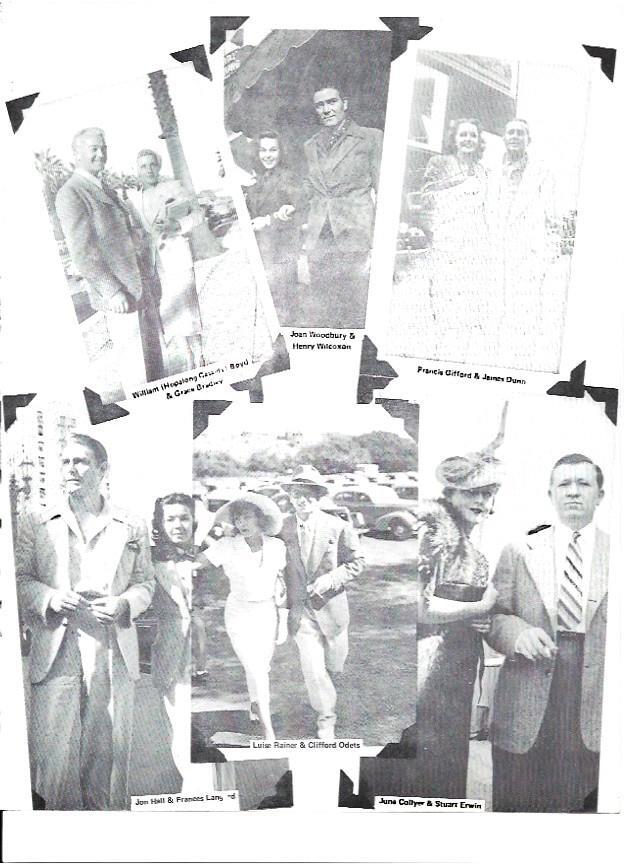 LAMINA 35197: Parejas famosas, entre ellas Francis Gifford y James Dunn