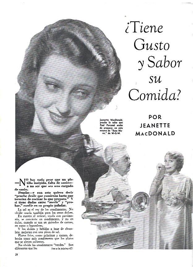 LAMINA 35070: Jeanette MacDonald