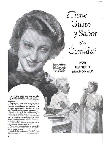 LAMINA 35070: Jeanette MacDonald