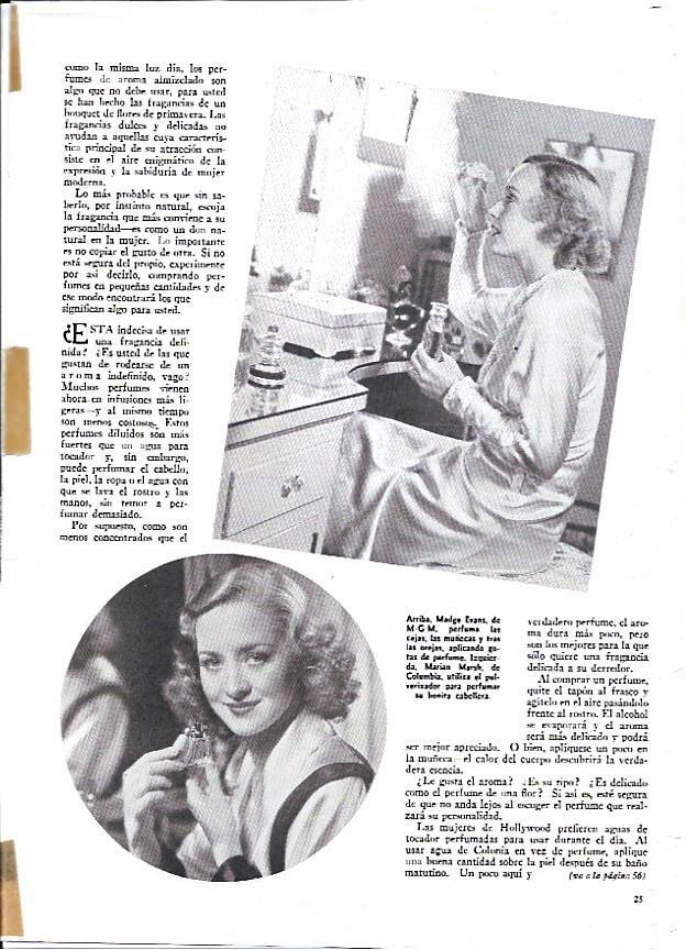 LAMINA 35069: Madge Evans y Marian Marsh usando perfume